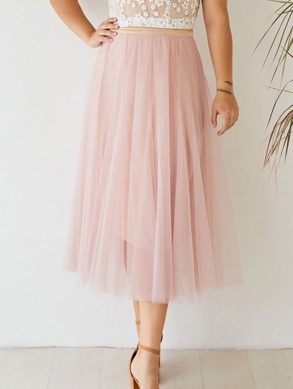 Chicwish Blush Pink Tulle Maxi Skirt For Romantic Brunches